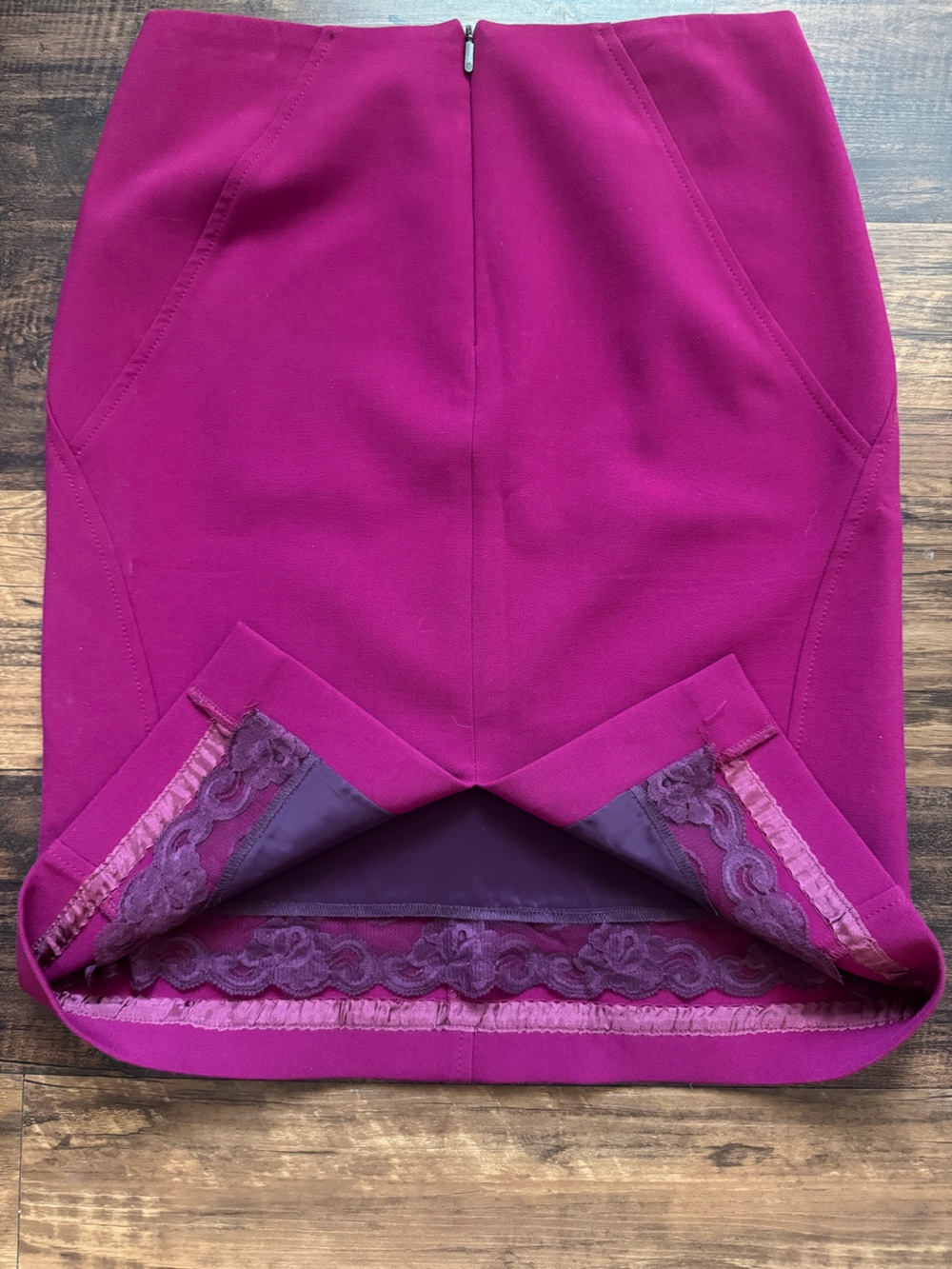 Trina Turk Magenta/Purple Pencil Skirt
